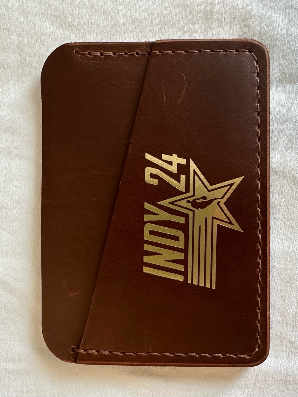 Howl & Hide all star game 2024 Brown Leather Card Sleeve Wallet